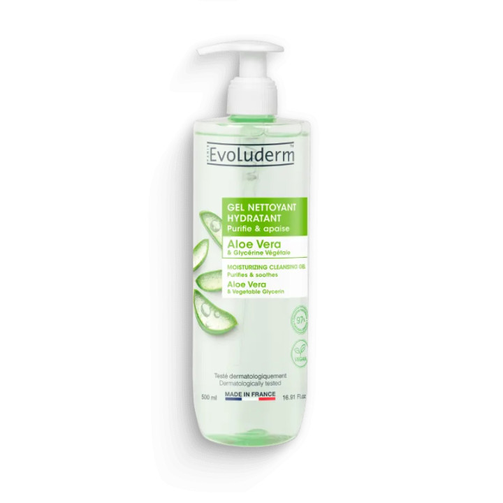 EVOLUDERM Gel Nettoyant Aloe Vera 500ML