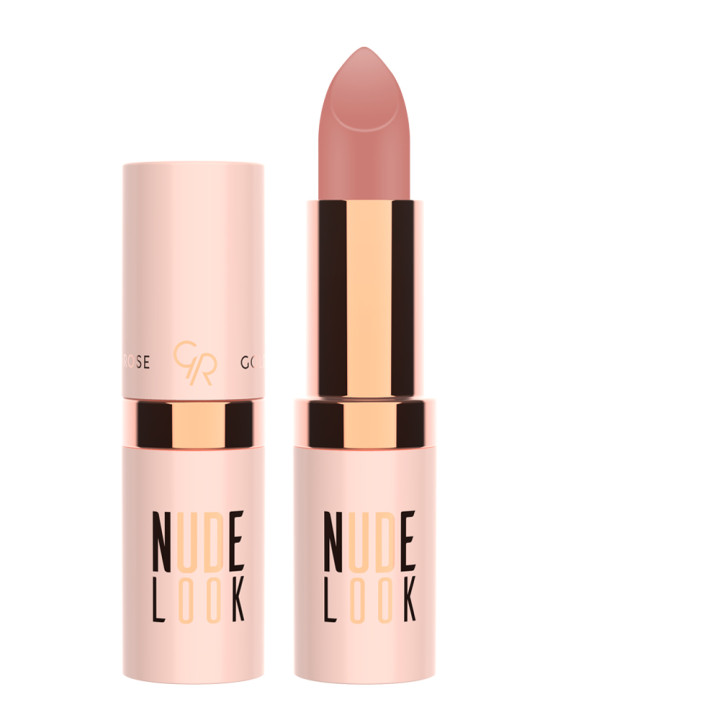 Golden Rose Lipstick Perfect Matte Nude Look.