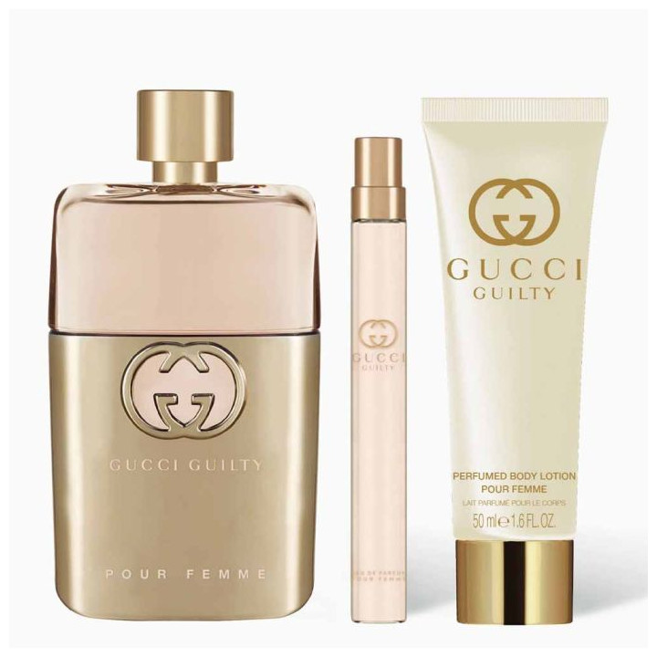 Coffret Gucci Guilty Femme EDP 90ML + 10ML + Body Lotion 50ML