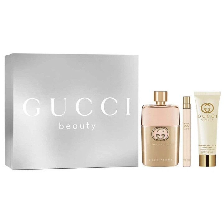 Coffret Gucci Guilty Femme EDP 90ML + 10ML + Body Lotion 50ML