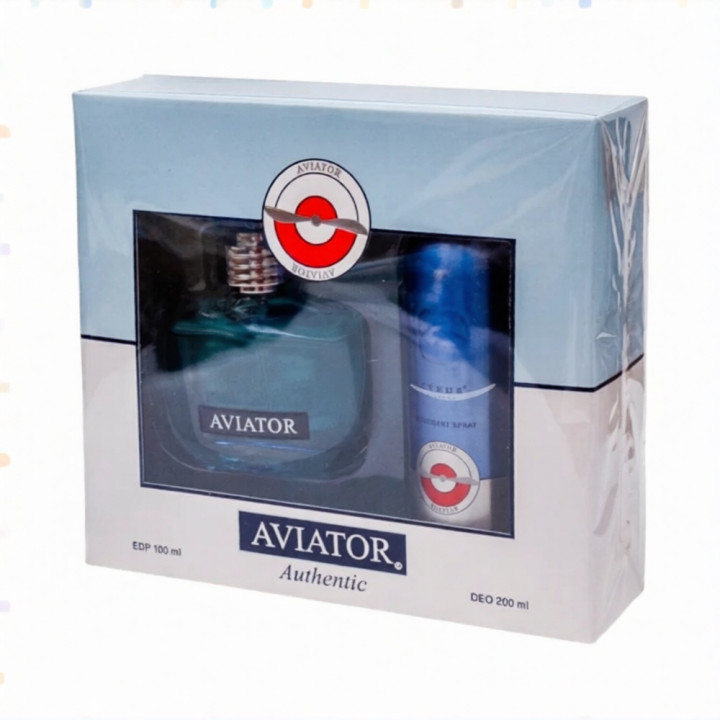 Coffret Homme AVIATOR AUTHENTIC (EDT100ML+DEO200ML)