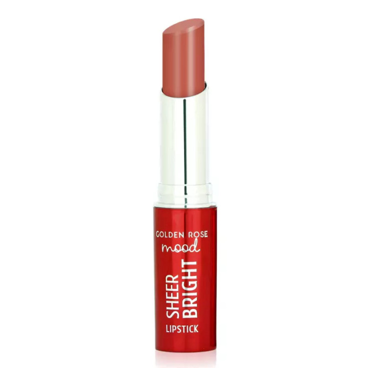 Golden Rose Mood Sheer Bright Lipstick lumineux.