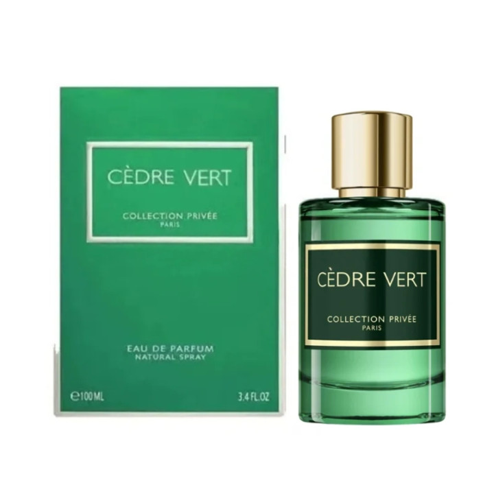 Eau de parfum  Homme Cèdre Vert 100ML – Parfum Masculin Boisé et Rafraîchissant.
