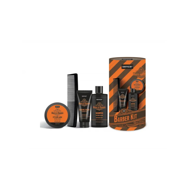 SENCE Coffret Homme Barber Kit 4 PCS – Kit Complet Soin de la Barbe