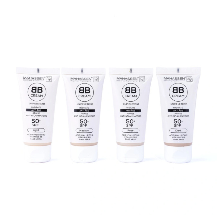 Mahassen BB Crème SPF 50+ soin teinté haute protection solaire