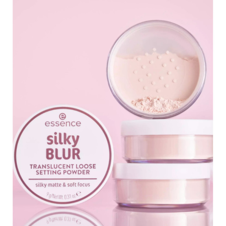 ESSENCE Loose Powder Silky Blur – Poudre Libre Fixatrice Effet Flouteur