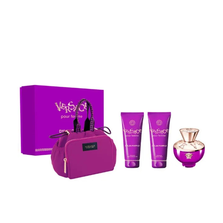 VERSACE Dylan Purple Coffret Femme – EDP 100 ml + Shower Gel + Body Lotion + Gift