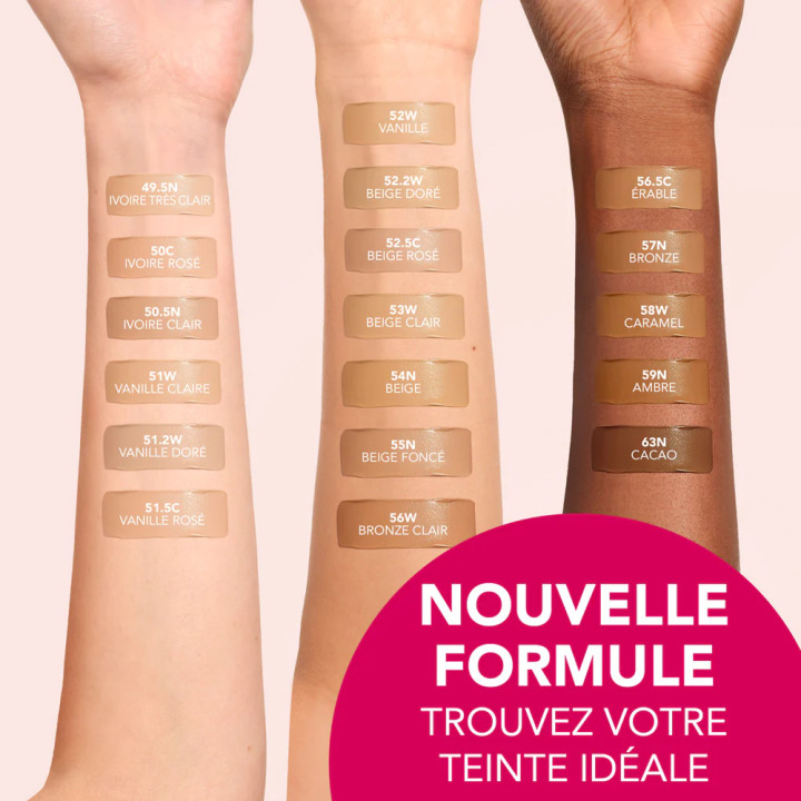 BOURJOIS Fond de Teint Healthy Mix Up To 24H – Fond de Teint Longue Tenue