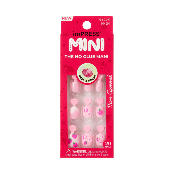 KISS F ONGLES IMPRESS KIDS MINI BERRY CUTE (IMK34C)
