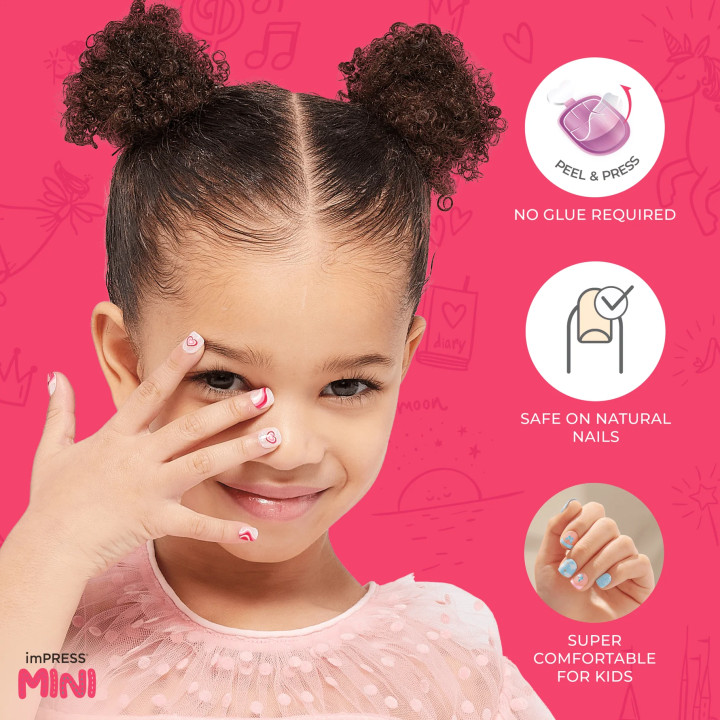 KISS F ONGLES IMPRESS KIDS MINI BERRY CUTE (IMK34C)