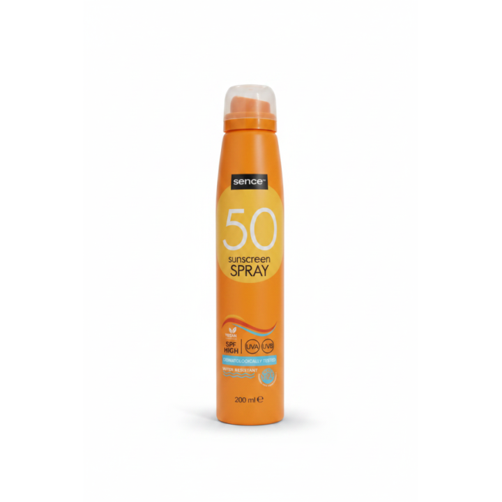 SENCE Spray Solaire SPF 50 Adultes 200 ml – Haute Protection Solaire