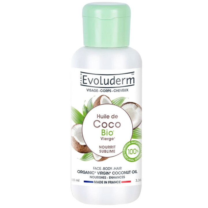 EVOLUDERM Huile de Coco Bio 100 ml
