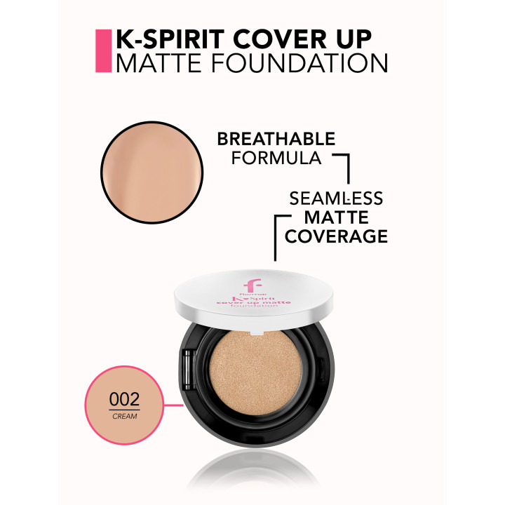 FLORMAR Fond de Teint Cream K-Spirit Mat – Fini Mat & Haute Couvrance