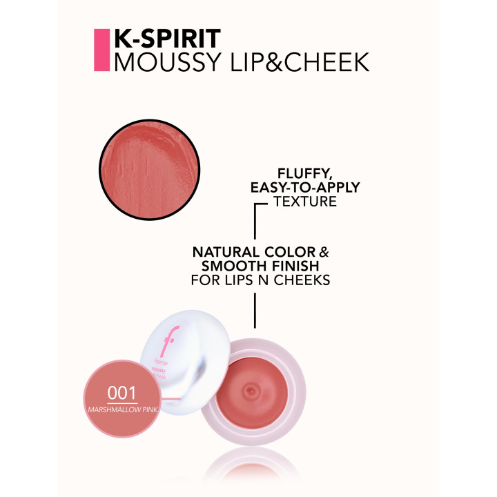 FLORMAR Lip and Cheek K-Spirit Mousy – Blush & Rouge à Lèvres 2-en-1