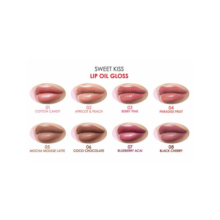 GOLDEN ROSE Lip Oil Gloss Sweet Kiss – Huile Gloss Hydratante Lèvres