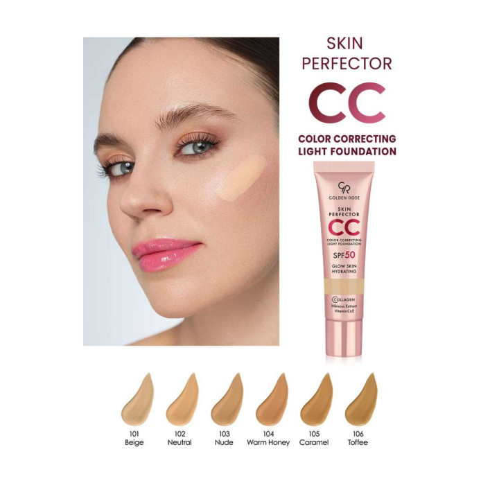 GOLDEN ROSE CC Crème SPF 50 – Crème Teintée & Protection Solaire
