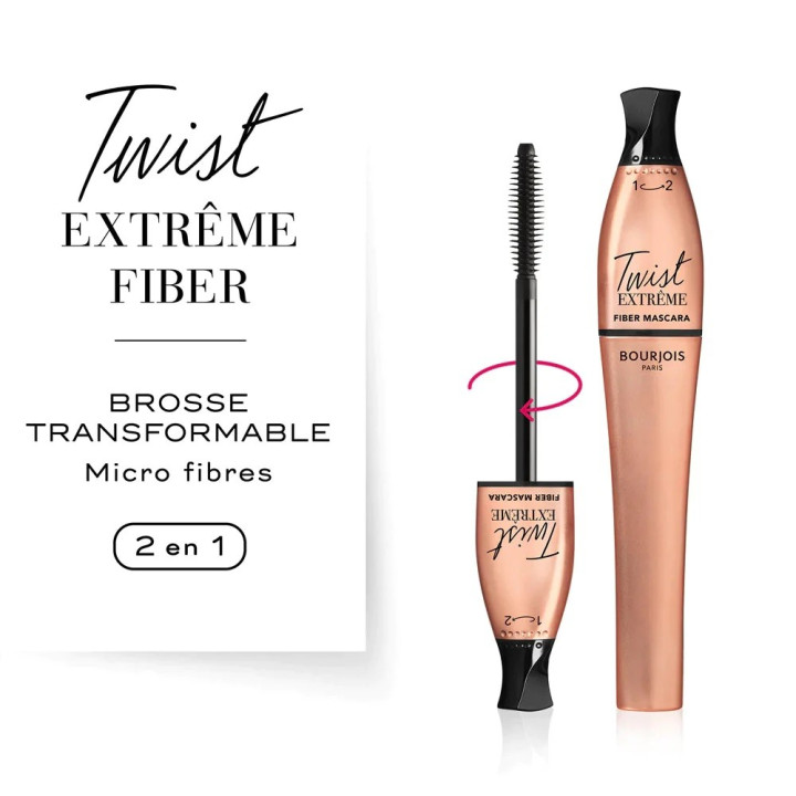 MASCARA BOURJOIS TWIST UP EXTREME FIBER- Acheter en ligne | Yousarssif Tunisie