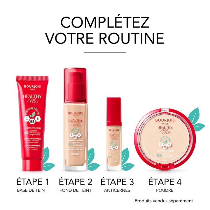 BOURJOIS BASE DE TEINT HEALTHY MIX CLEAN | Yousarssif Tunisie
