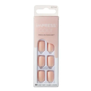 FAUX ONGLES IMPRESS COLOR MAINS PEEVISH PINK (KIMC009C)