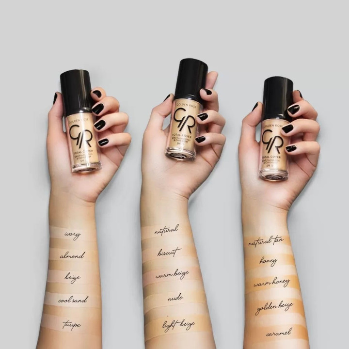 GOLDEN ROSE FOND DE TEINT ET CORRECTEUR " 2 EN 1 TOTAL COVER "