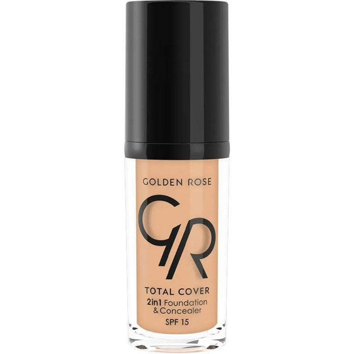 GOLDEN ROSE FOND DE TEINT ET CORRECTEUR " 2 EN 1 TOTAL COVER "