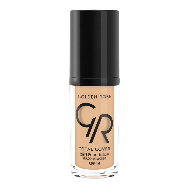 GOLDEN ROSE FOND DE TEINT ET CORRECTEUR " 2 EN 1 TOTAL COVER "