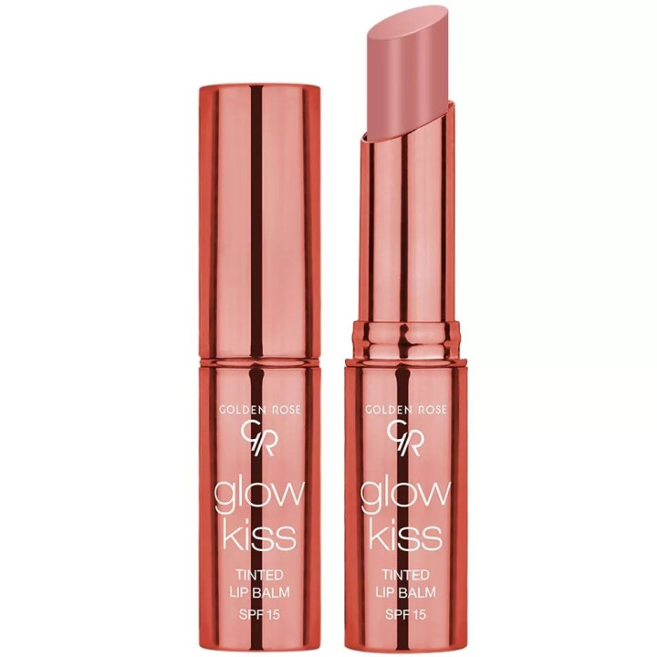 GOLDEN ROSE LIPBALM GLOW KISS TINTED 02 GOLDEN ROSE LIPBALM GLOW KISS TINTED 02