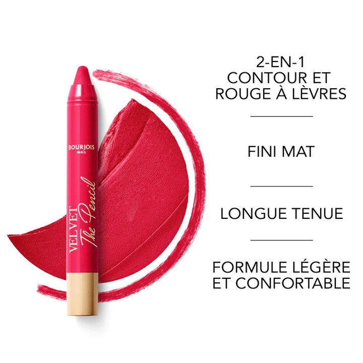BOURJOIS VELVET THE PENCIL NEW - Acheter en ligne | Yousarssif Tunisie BOURJOIS VELVET THE PENCIL NEW - Acheter en ligne | Yousarssif Tunisie