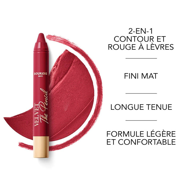 BOURJOIS VELVET THE PENCIL NEW - Acheter en ligne | Yousarssif Tunisie BOURJOIS VELVET THE PENCIL NEW - Acheter en ligne | Yousarssif Tunisie